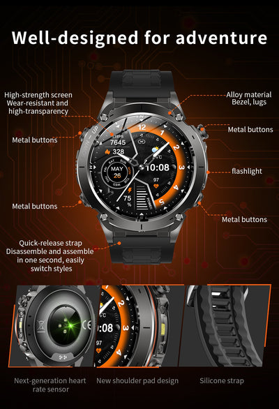 Reloj Inteligente con Monitor de Frecuencia Cardíaca y Oxígeno en Sangre - Image 36