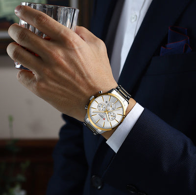 Reloj de Negocios Impermeable para Hombre con Calendario de Seis Manecillas - Image 22