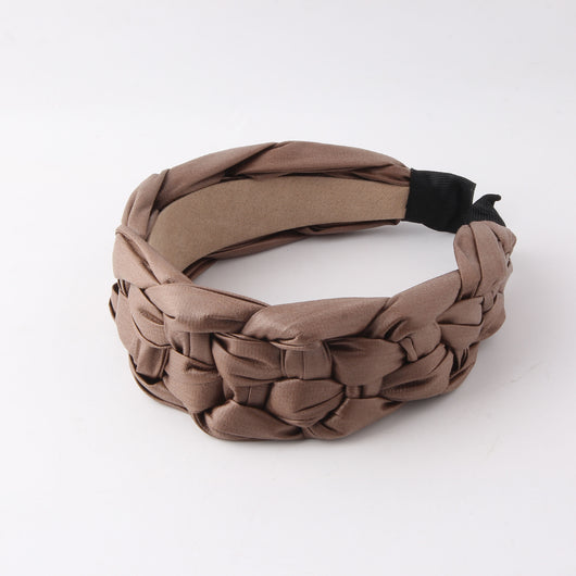 Diadema Tejida de Cuero Ancho - Accesorio de Moda Urbana para Mujer - Image 11