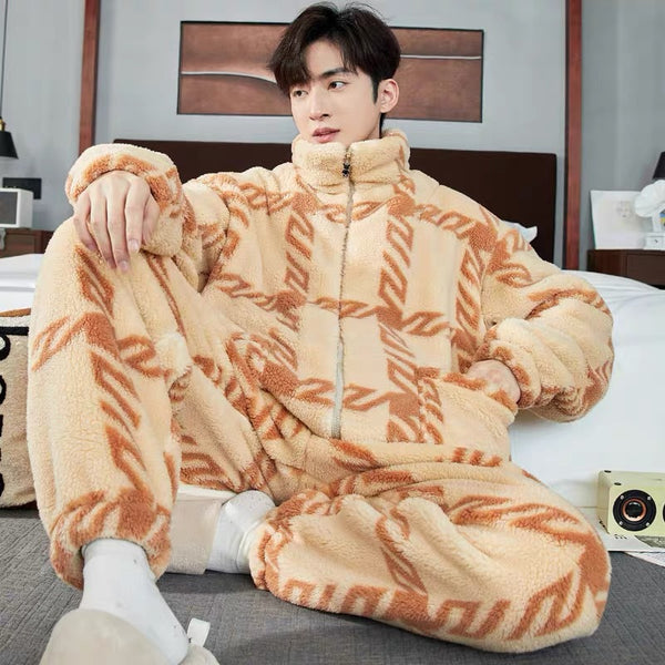 Pijama Invierno para Hombre con Cierre de Cremallera Acolchado