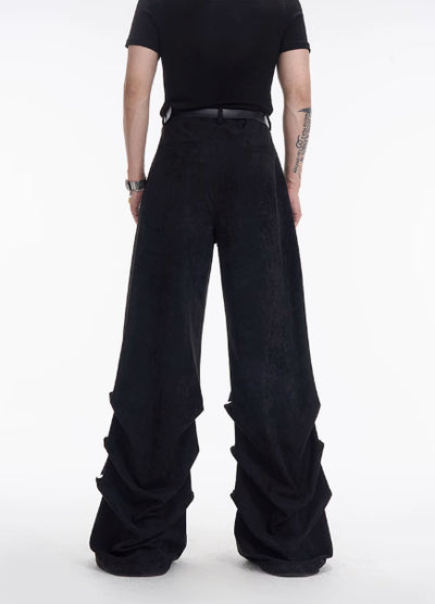Pantalones Casuales Plisados de Ante Original Design para Hombre - Image 5