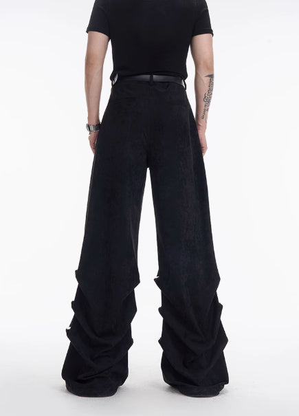Pantalones Casuales Plisados de Ante Original Design para Hombre - Image 5