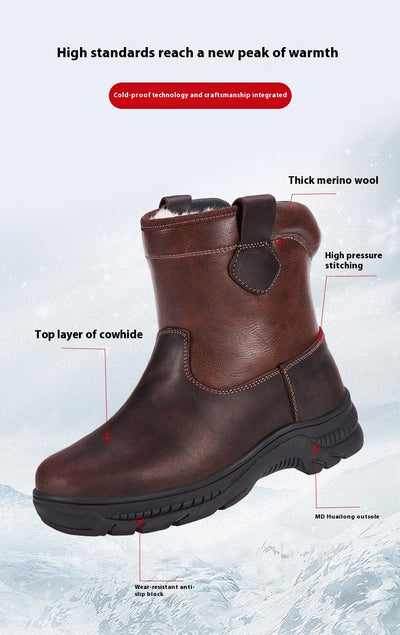 Botas de Lana Impermeables con Plataforma Antideslizante y Forro Cálido - Image 12