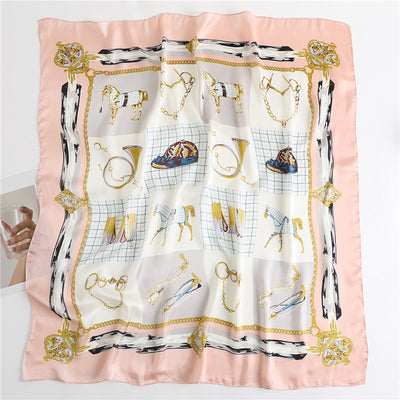 Pañuelo de Seda con Cadena de Moda y Protección Solar para Mujer - Image 6