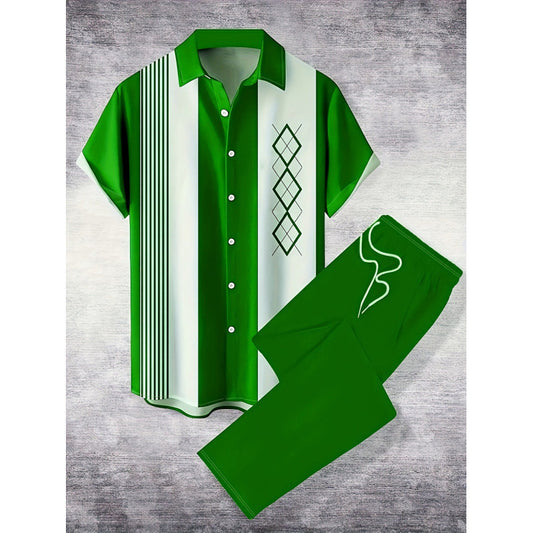 Conjunto Casual de Camisa y Pantalón para Hombre - Estilo Moderno - Image 2