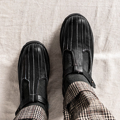 Zapatos de Cuero Vintage Transpirables para Verano