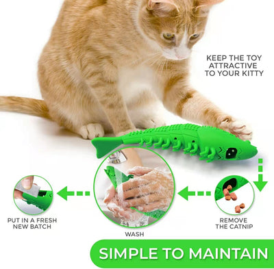 Juguete Interactivo de Catnip con Limpieza Dental 360° para Gatos - Image 6