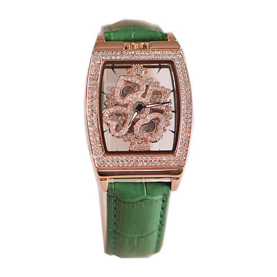 Reloj Elegante para Mujer Resistente al Agua con Diamantes y Flores - Image 17