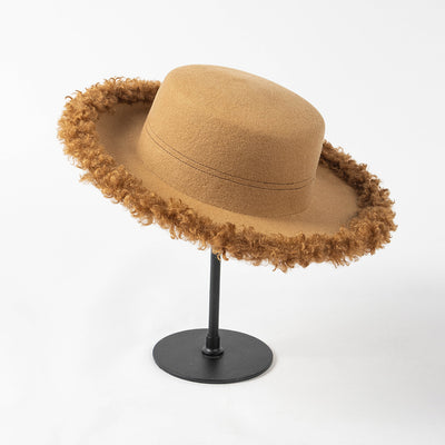 Sombrero de Lana Premium con Ala Rizada - Estilo Casual Invierno - Image 11