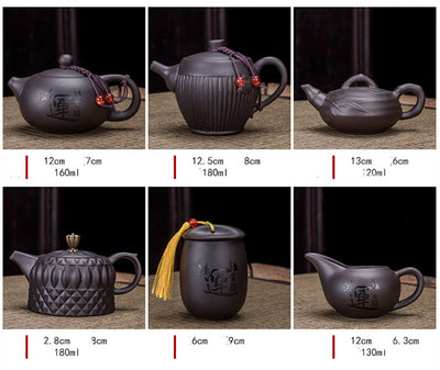 Juego de Té Portátil Zisha: Una Tetera y Cuatro Tazas - Image 23