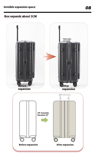 Maleta Ejecutiva 20 Pulgadas con Apertura Frontal - Resistente a Caídas - Image 21