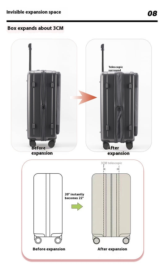 Maleta Ejecutiva 20 Pulgadas con Apertura Frontal - Resistente a Caídas - Image 21