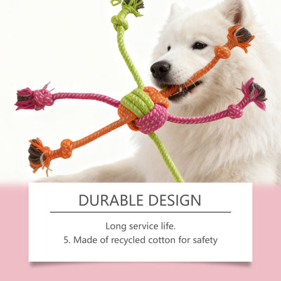 Juguete Interactivo de Cuerda Nudada Resistente para Perros - Image 15