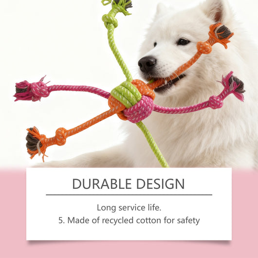 Juguete Interactivo de Cuerda Nudada Resistente para Perros - Image 15