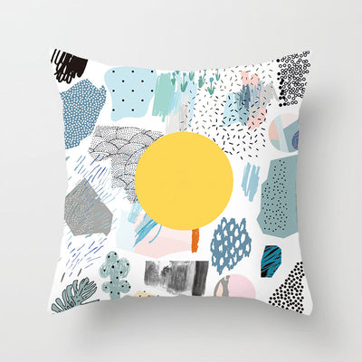 Funda de Almohada Geométrica Moderna en Poliéster Peachskin - Image 73