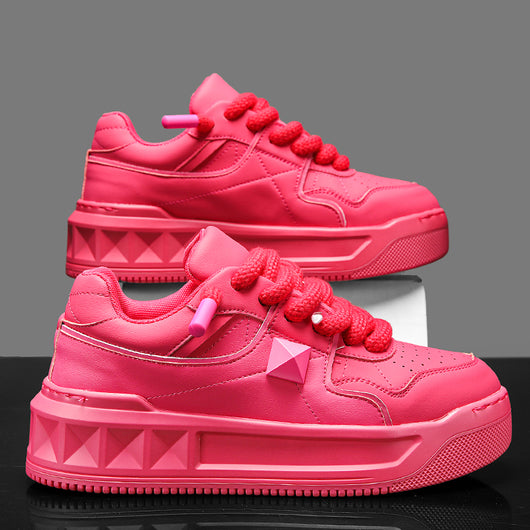Zapatos Deportivos Blancos para Hombre con Suela Gruesa y Aumento de Altura - Image 3