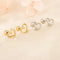 Aretes de Plata Corazón Calado S925