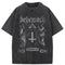 Conjunto de Camisetas Masculinas com Estampa Religiosa Hip Hop