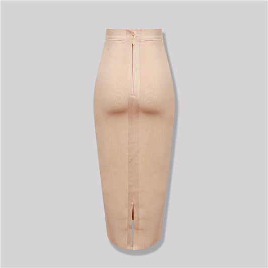 Falda Bandage Elegante de Cintura Alta con Elástico Ajustado - Image 2