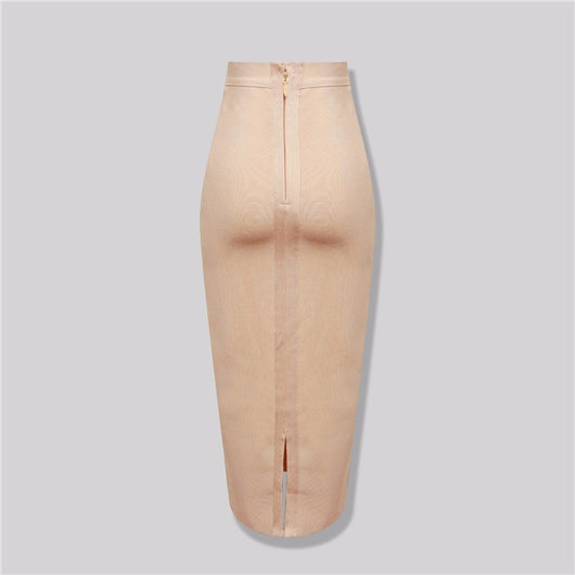 Falda Bandage Elegante de Cintura Alta con Elástico Ajustado - Image 2