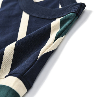 Camiseta Manga Corta a Rayas para Hombre - Algodón Premium - Image 27