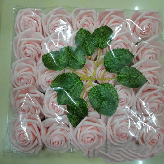 Rosas de Espuma PE con Tallo y Hojas - 25 Flores Decorativas para Bodas y San Valentín - Image 23