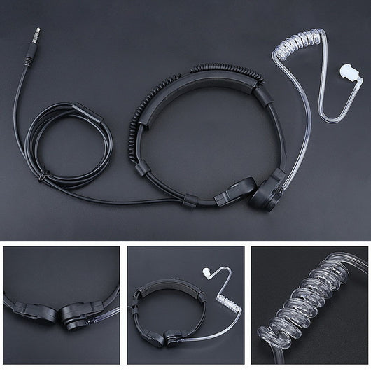 Micrófono de Garganta para Celular con Cable - Auricular Táctico de Comunicación - Image 2