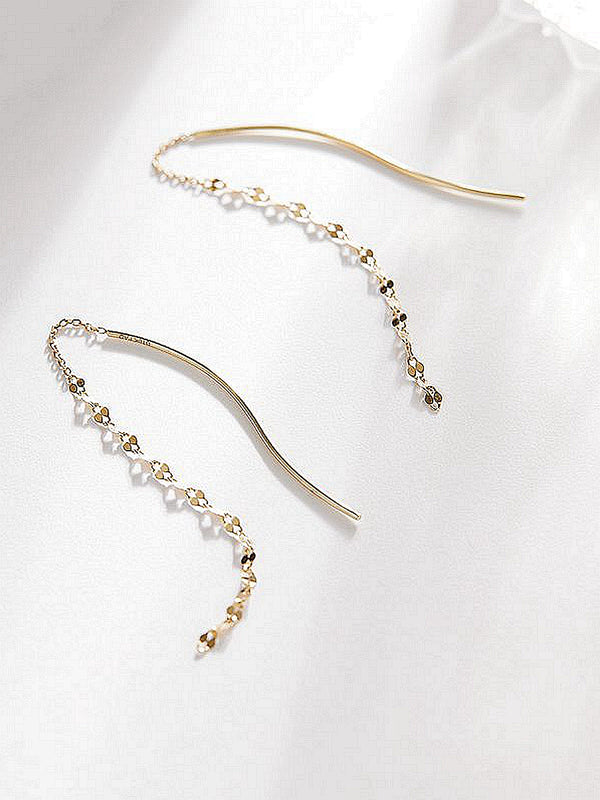 Aretes Onda Largos para Mujer - Image 5