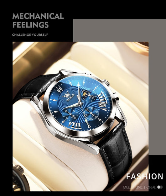 Reloj Multifunción de Cuarzo para Hombre con Calendario y Cronómetro - Image 13
