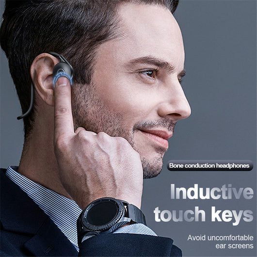 Auriculares de Conducción Ósea Bluetooth Estéreo con Correa Ajustable Desmontable - Image 5