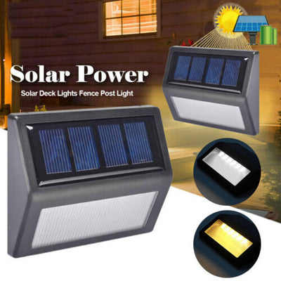 Lámpara Solar para Barandilla Exterior 6 LED