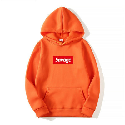 Sudadera con Capucha SAVAGE Estilo de Pareja - Diseño Estampado con Forro Polar - Image 11