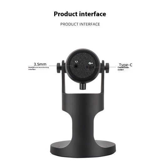 Micrófono Condensador USB con Luz Ambiental RGB Respirable - Image 14