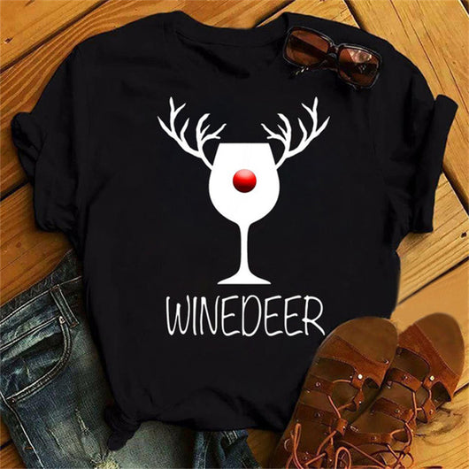 Playera de Pareja Navideña con Copas de Vino para Él y Ella - Image 30