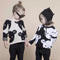 Suéter Tejido Oso Blanco y Negro para Bebés Niños y Niñas