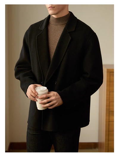 Abrigo de Lana Reversible para Hombre - Elegancia Ejecutiva - Image 14