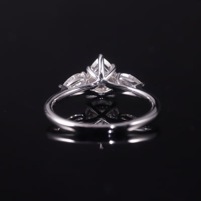 Anillo de Plata 925 con Moissanita en Diseño Gota de Agua - Image 12