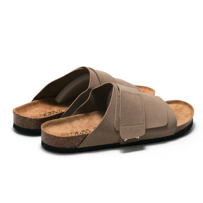 Sandalias de Pareja con Corcho y Cuero para Playa - Image 4