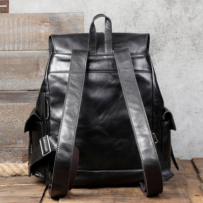 Mochila de Cuero Premium Gran Capacidad - Image 3