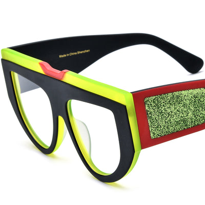 Lentes Gafas Ojo de Gato Patchwork Multicolor con Montura Mate - Image 6