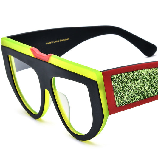 Lentes Gafas Ojo de Gato Patchwork Multicolor con Montura Mate - Image 6