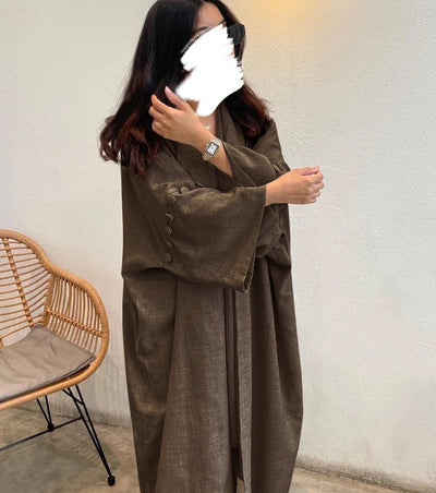 Cardigan Robe Turco de Algodón Suave - Image 6