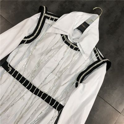 Chaleco Brillante con Cristales de Moda - Image 10