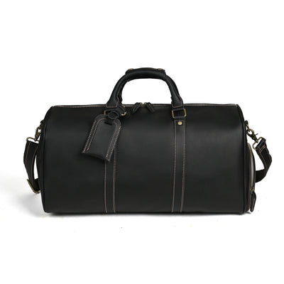 Bolsa Mensajero de Cuero para Viajes - Gran Capacidad Portátil - Image 4