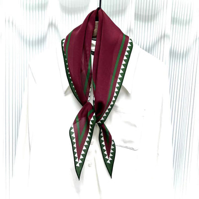 Pañuelo de Seda Crepe Estampado Diamante - Image 6