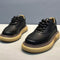 Zapatos Deportivos Cuero Transpirable con Plataforma para Hombre