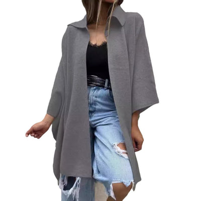 Abrigo Trench Suelto con Botón Único para Mujer - Image 6