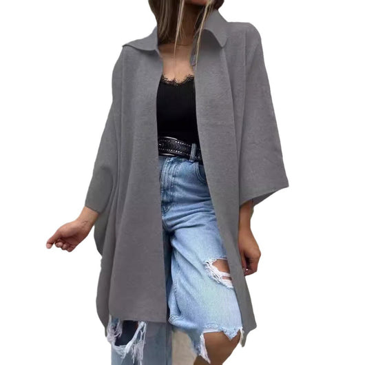 Abrigo Trench Suelto con Botón Único para Mujer - Image 6