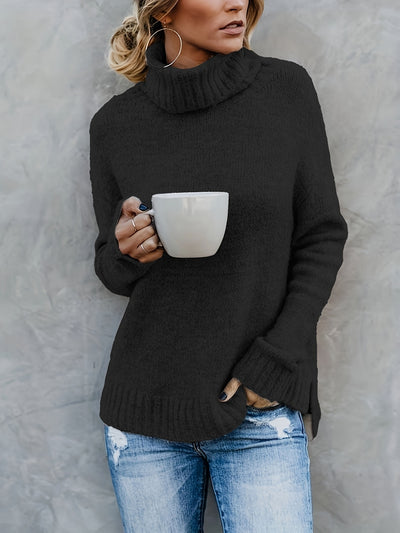 Suéter Cuello Alto Manga Larga para Mujer - Estilo Europeo - Image 17