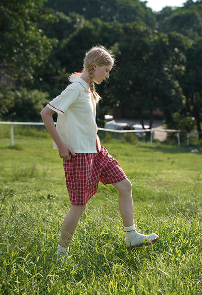 Camisa Beige con Bordado de Conejo y Diseño Ondulado - Image 16
